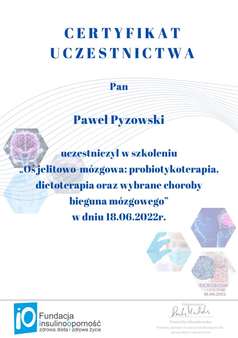 Odchudzanie Probiotyk dietetyk Paweł Pyzowski