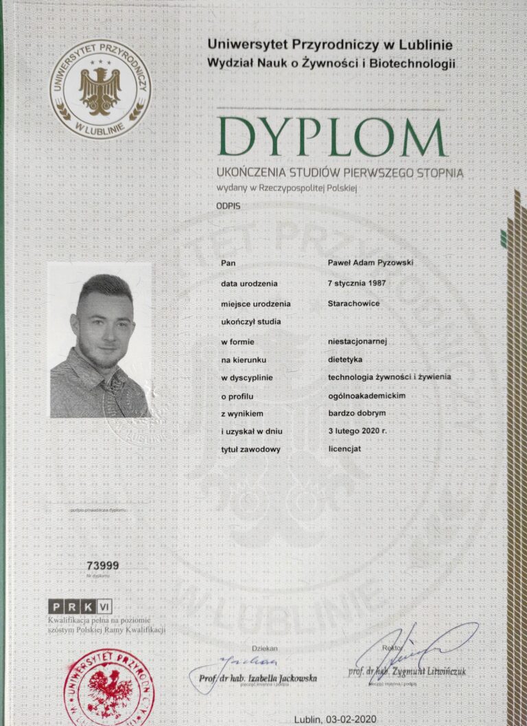 Odchudzanie Probiotyk dietetyk Paweł Pyzowski