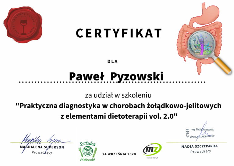 Odchudzanie probiotyk SIBO dietetyk Paweł Pyzowski