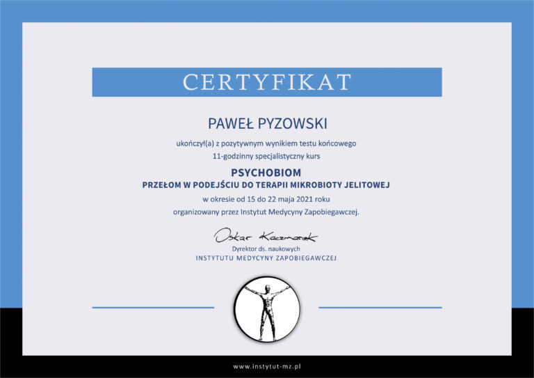 Odchudzanie Probiotyk dietetyk Paweł Pyzowski