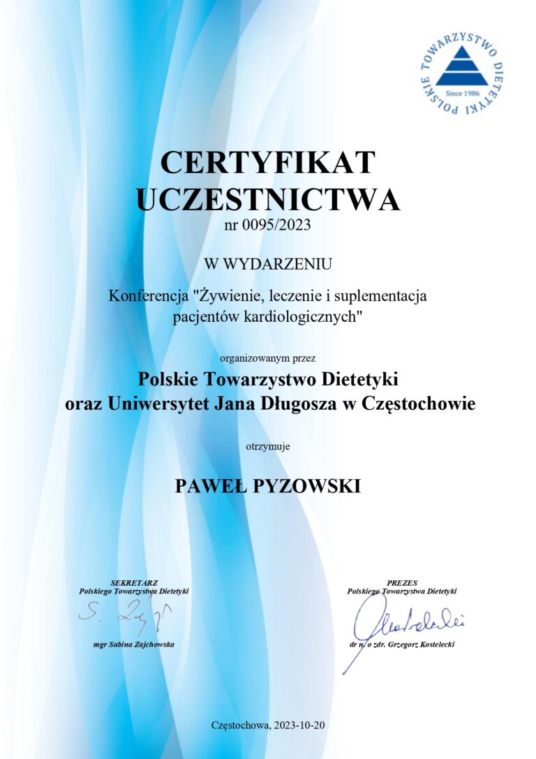 Odchudzanie dietetyk Paweł Pyzowski