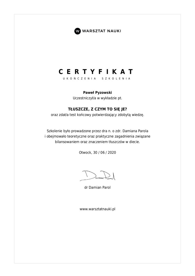 Odchudzanie probiotyk SIBO dietetyk Paweł Pyzowski